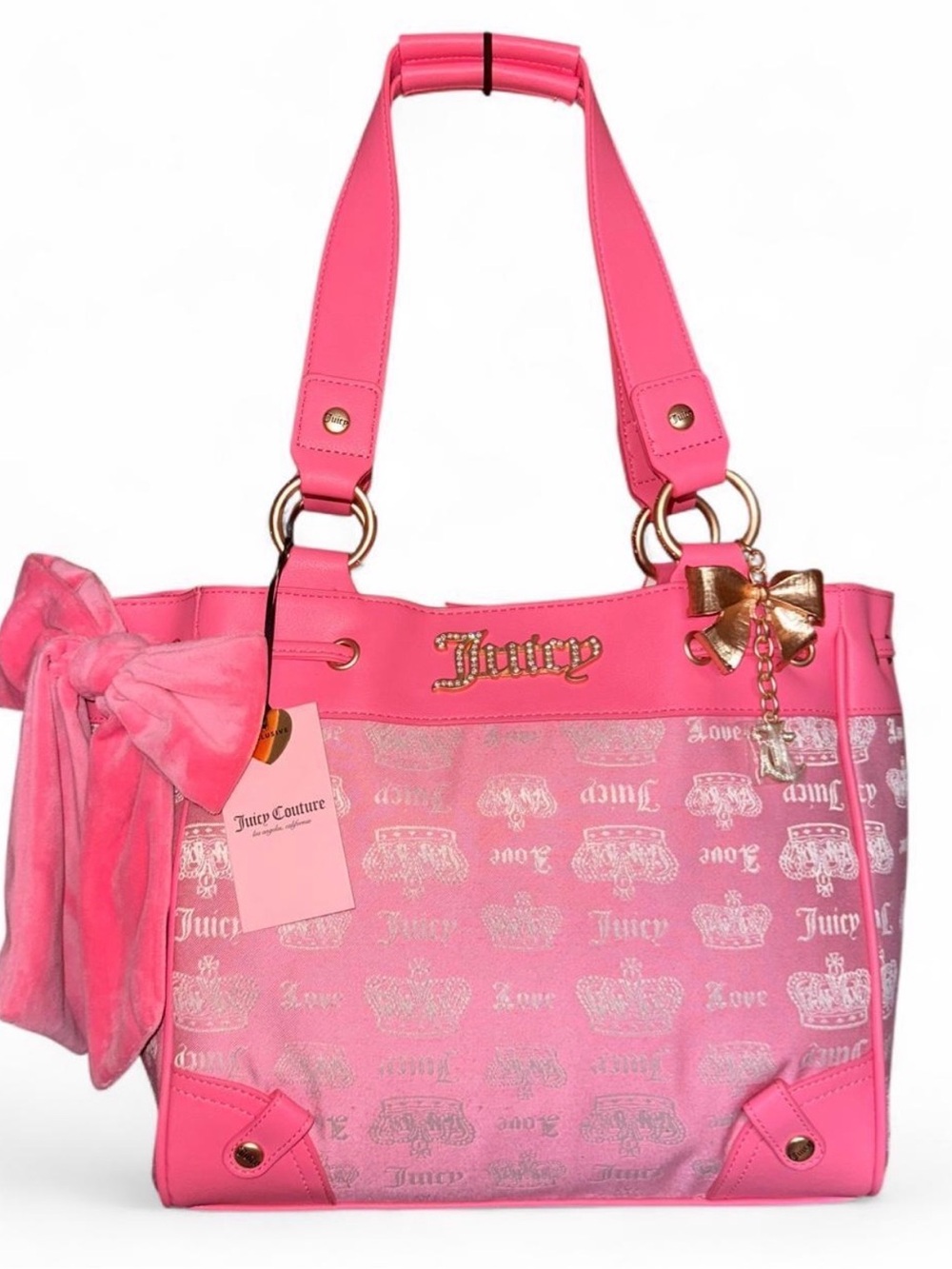 Juicy Couture “Vintage Couture Tote” Daydreamer, pink